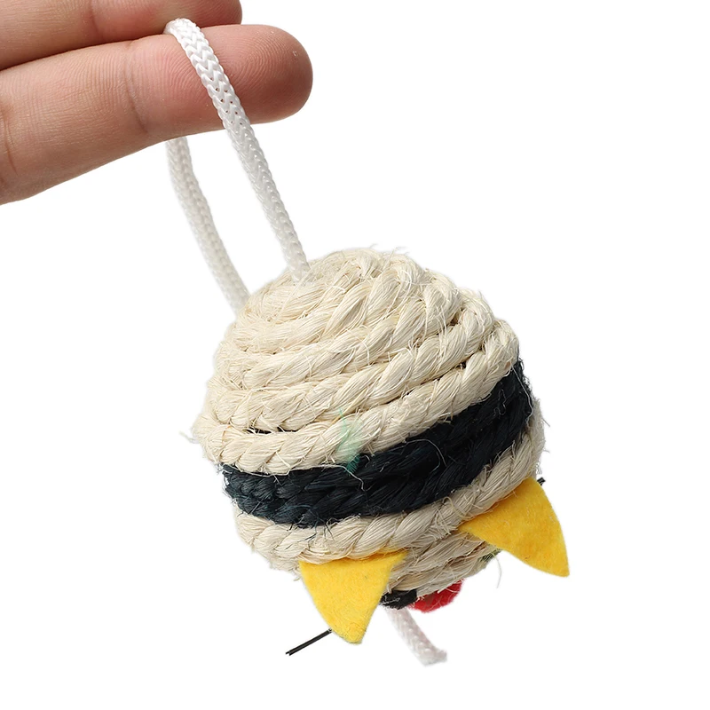 2 шт./лот сизаль милые игрушки мыши Животные Кошки игрушки играть с кошками товары для домашних животных