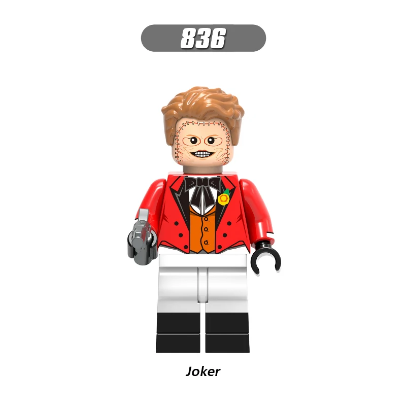 Joker Флэш-фигурка супер герой Темный лучник над девочкой Пингвин-шутник Тепловой Волны Deadshot Vibe Строительные блоки Кирпич модель игрушки - Цвет: Joker