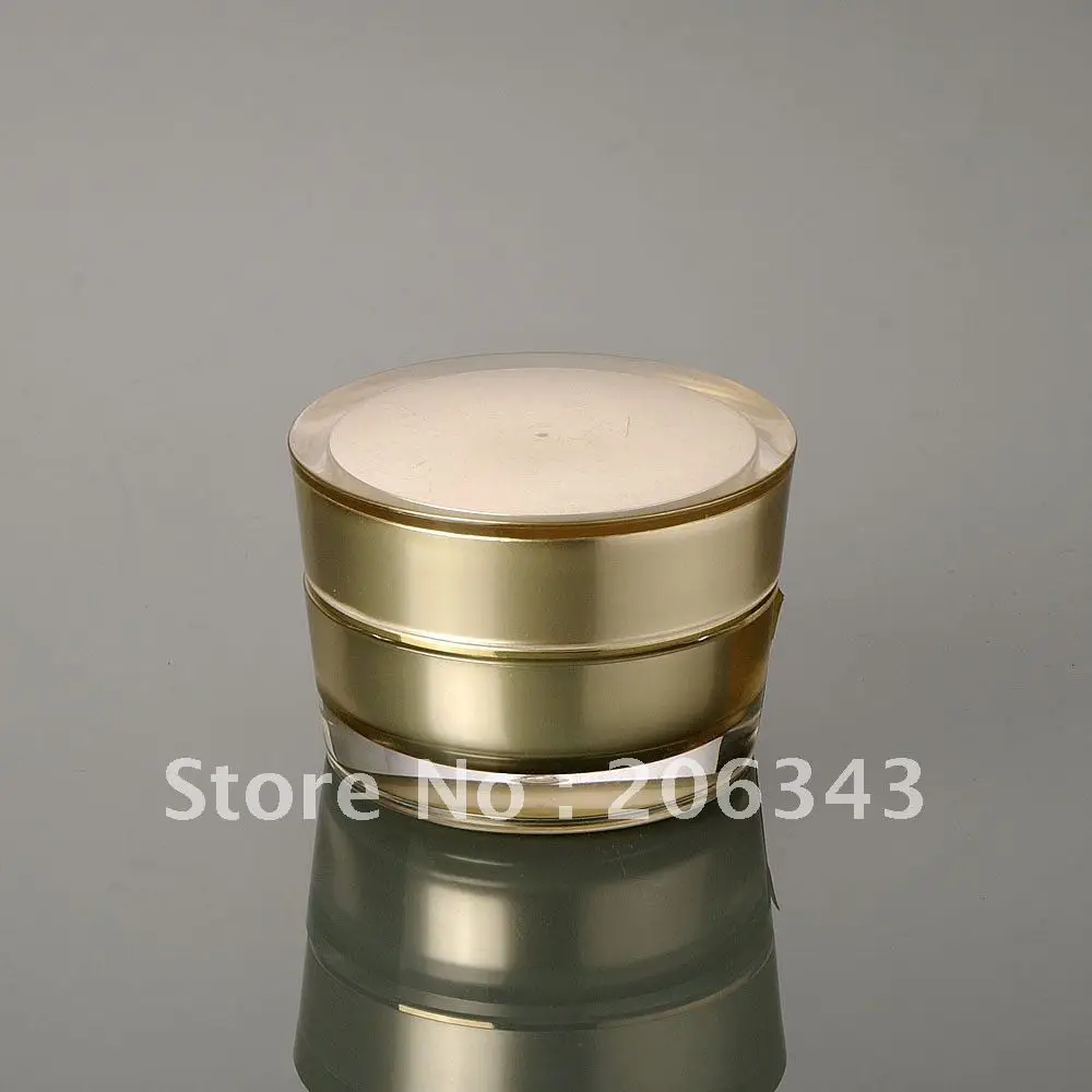 50 г золотая акриловая конусная банка для крема косметическая банка|cream jar|acrylic jar