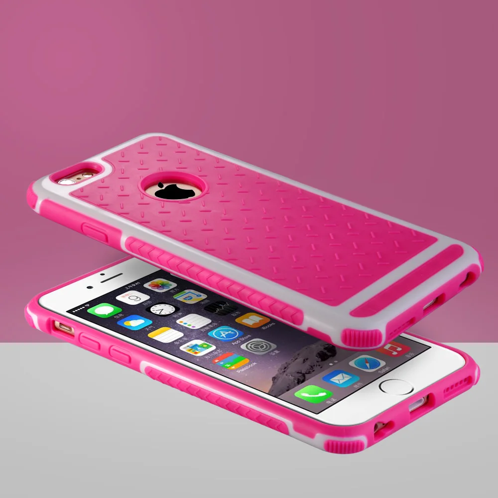 Золотой Роскошный PC + TPU силиконовый чехол для iPhone 6 S 4 7/6 Plus 5 дюймов жесткий Hybird