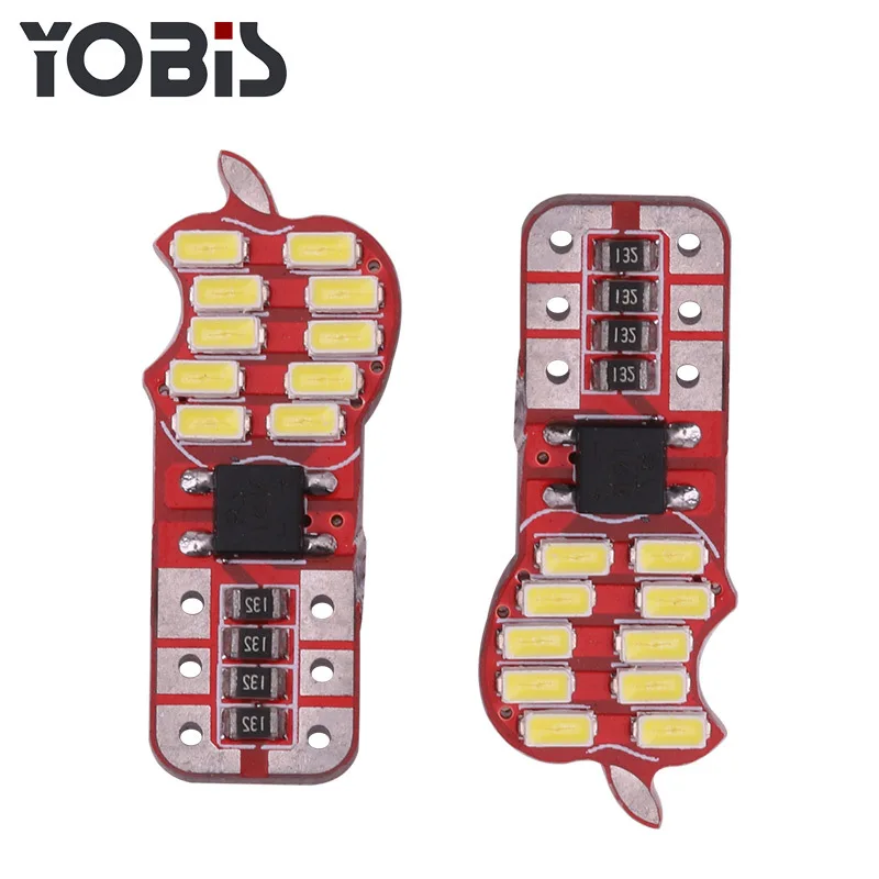 50 шт. T10 168 192 W5W 24 SMD 3014 LED Canbus без ошибок габаритный автомобильный фонарь