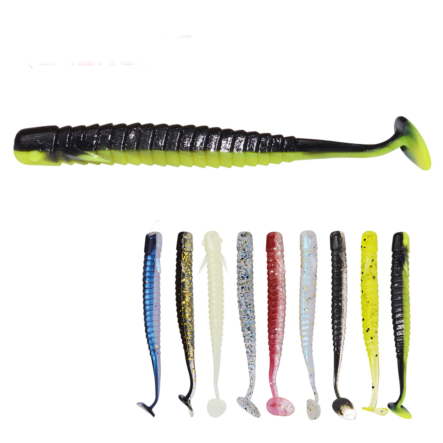 2018 ANZHENJI 16 шт./лот T Tail мягкая рыболовная приманка 8 5 см/2 г Bionic Alice Peche|fishing lure|soft fishing
