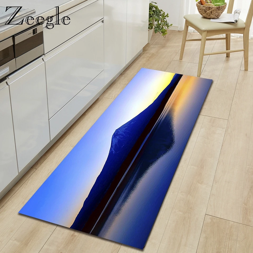 Противоскользящий водопоглощающий дверной коврик Zeegle наружный из микрофибры