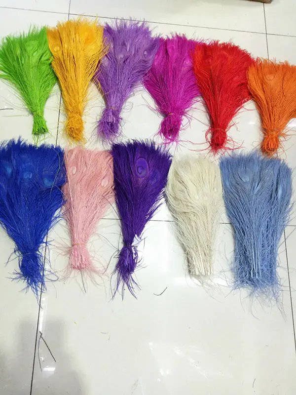 Новинка 100pcs10 12 дюймов/25 30 см Высокое качество натуральное павлинье перо DIY