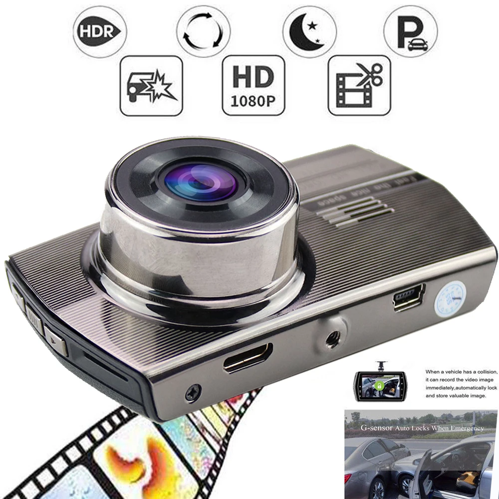 Dash Cam Dual Lens Car DVR Vehicle Camera Full HD 1080P 3&quot IPS Front/Rear Night Vision Video Recorder G-sensor Parking Monitor |