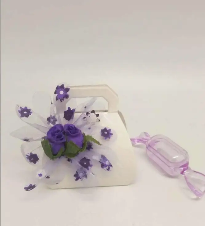 60 шт DIY медведь шаблон милый утка день рождения, детский душ вечерние сувениры корзина конфеты коробка с лентами крестины подарок для мальчика девочки коробки