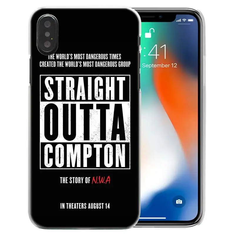 11 Жесткий пластиковый Чехол Straight Outta Compton NWA для iPhone XS Max XR X 10 7 8 6 6 S Plus 5s SE 5 4s 4 5C Прозрачный чехол для телефона - Цвет: 11