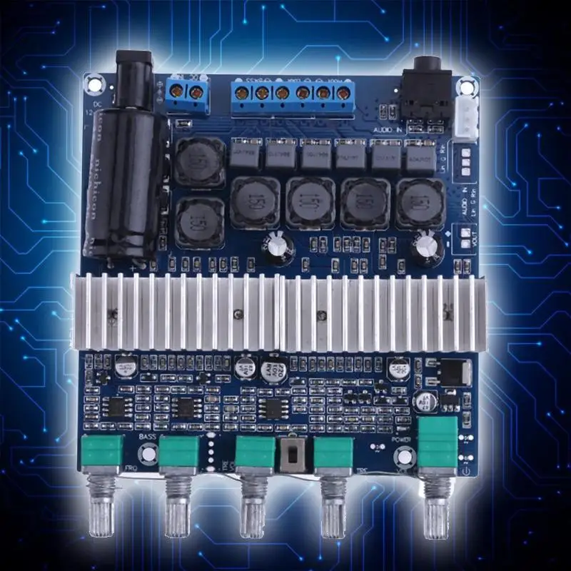 DC12V 24V 2x50 Вт + 100 цифровой аудио усилитель плата TPA3116D2 сабвуфер динамик усилители