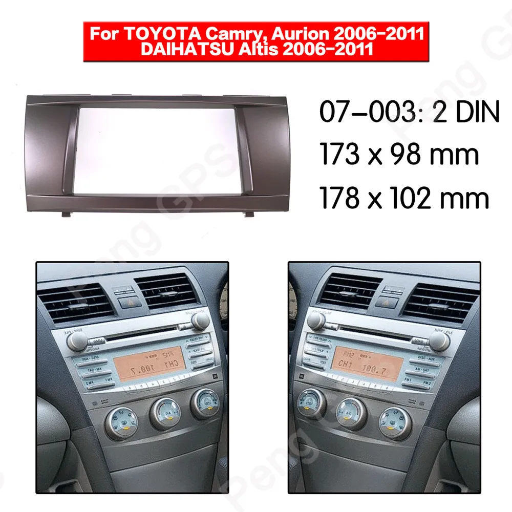 2 DIN автомобильный радиоприемник установка адаптер fascia Для TOYOTA Camry Aurion DAIHATSU Altis 2006