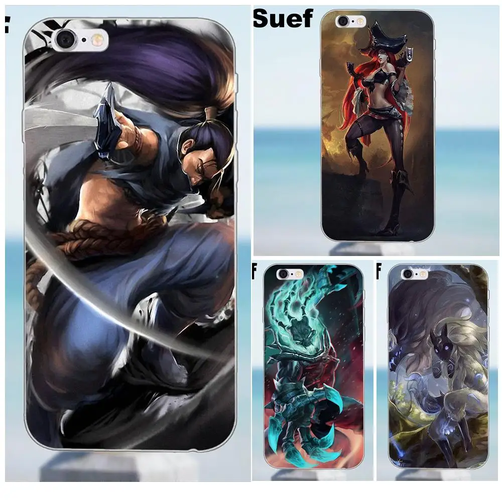 Khada Jhin League Of Legends Lol мягкий популярный хит для iPhone X 4 4S 5 5S 5C SE 6 6S 7 8 Plus Galaxy J1 J3 J5 J7 A3 A5 2016