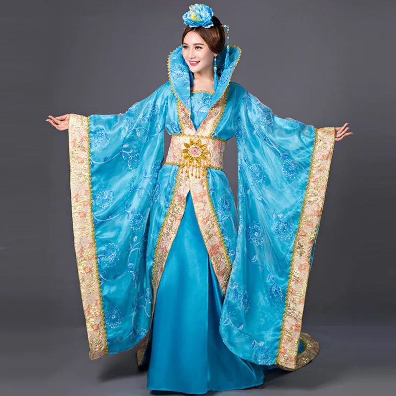 

Chinese Han Dynasty Court Dress Dramaturgic Dress Women Ancient Infanta Costume Peri Theatrical Draggle-tail Dress High Quality