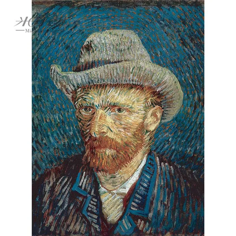 Michelangelo деревянный пазл 500 1000 шт Старый мастер Автопортрет Винсента Живопись Ван Гога искусство обучающая игрушка Декор
