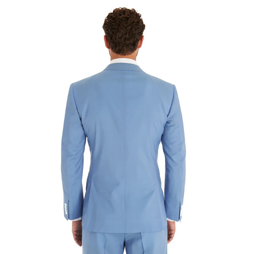 Мужской приталенный костюм wuzhiyi trajes de hombre terno черный новейшее пальто штаны дизайн