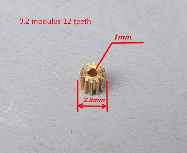 5 шт./лот mini 0 2 модуль 41 зубчатая передача медные редукторы прецизионные шестерни