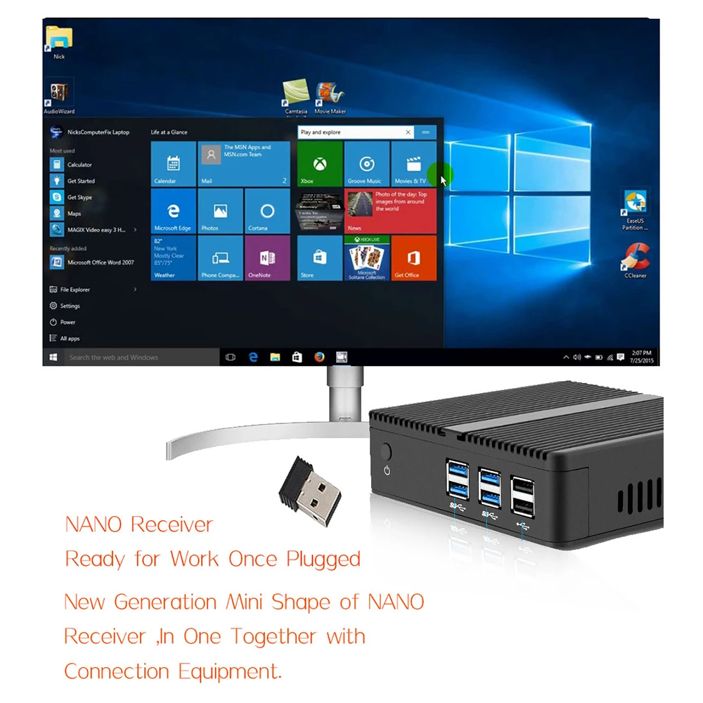 Беспроводная Русская мини-клавиатура G64 Air Remote Mouse 2 4G с Android TV Control Fly для box |