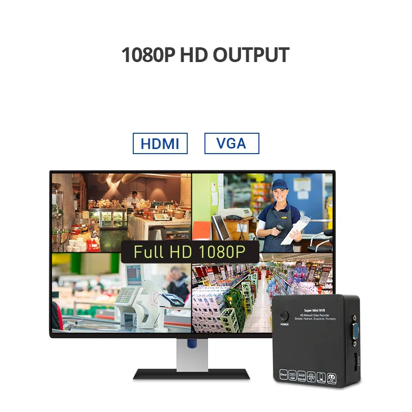 Wetrans мини PoE NVR 8CH Onvif IP рекордер 1080 P HDMI E SATA H.264 P2P видеонаблюдения сети видео