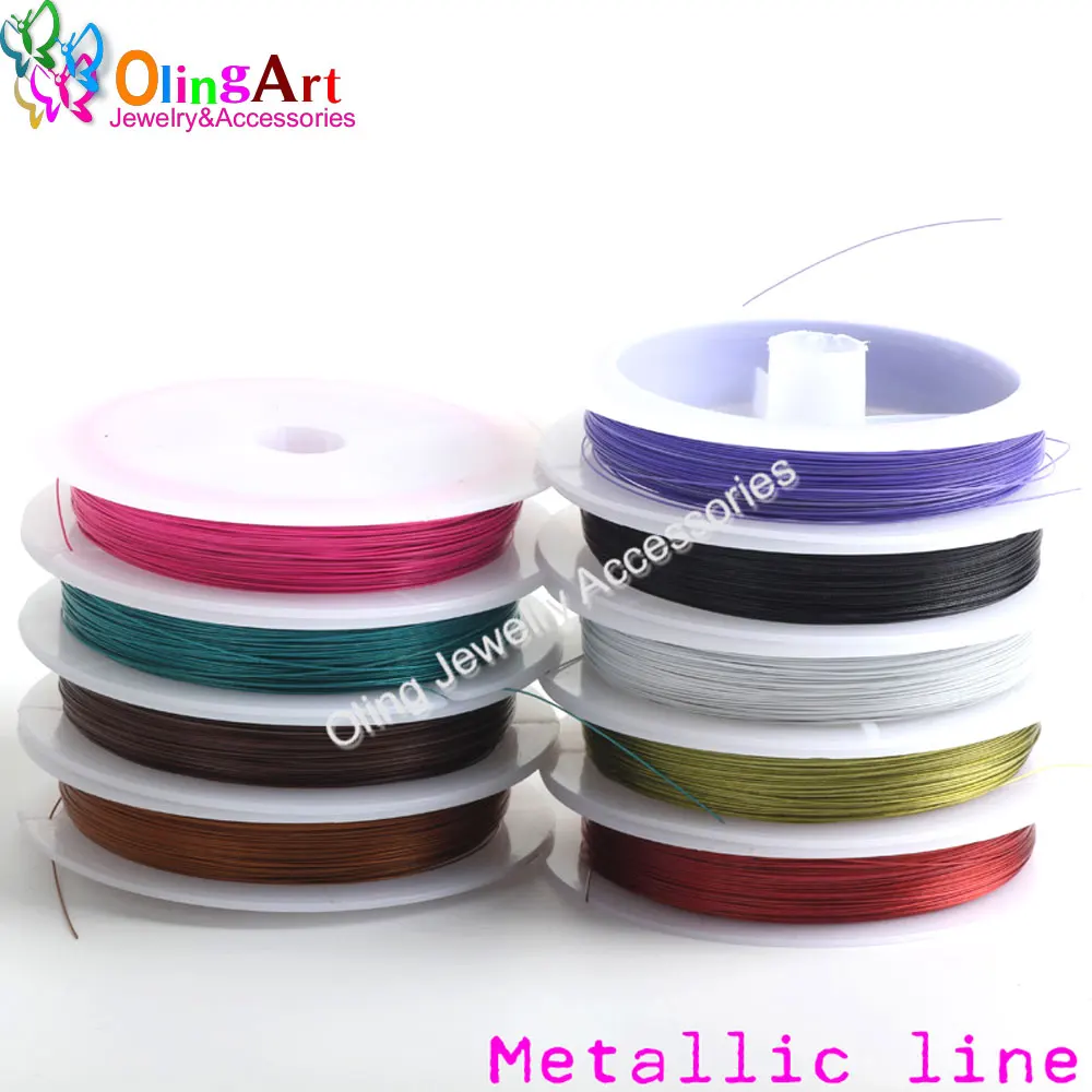 OlingArt 60 м * 0 38 мм 1/рулон эмалированный Тигриный хвост тросы аксессуары линия