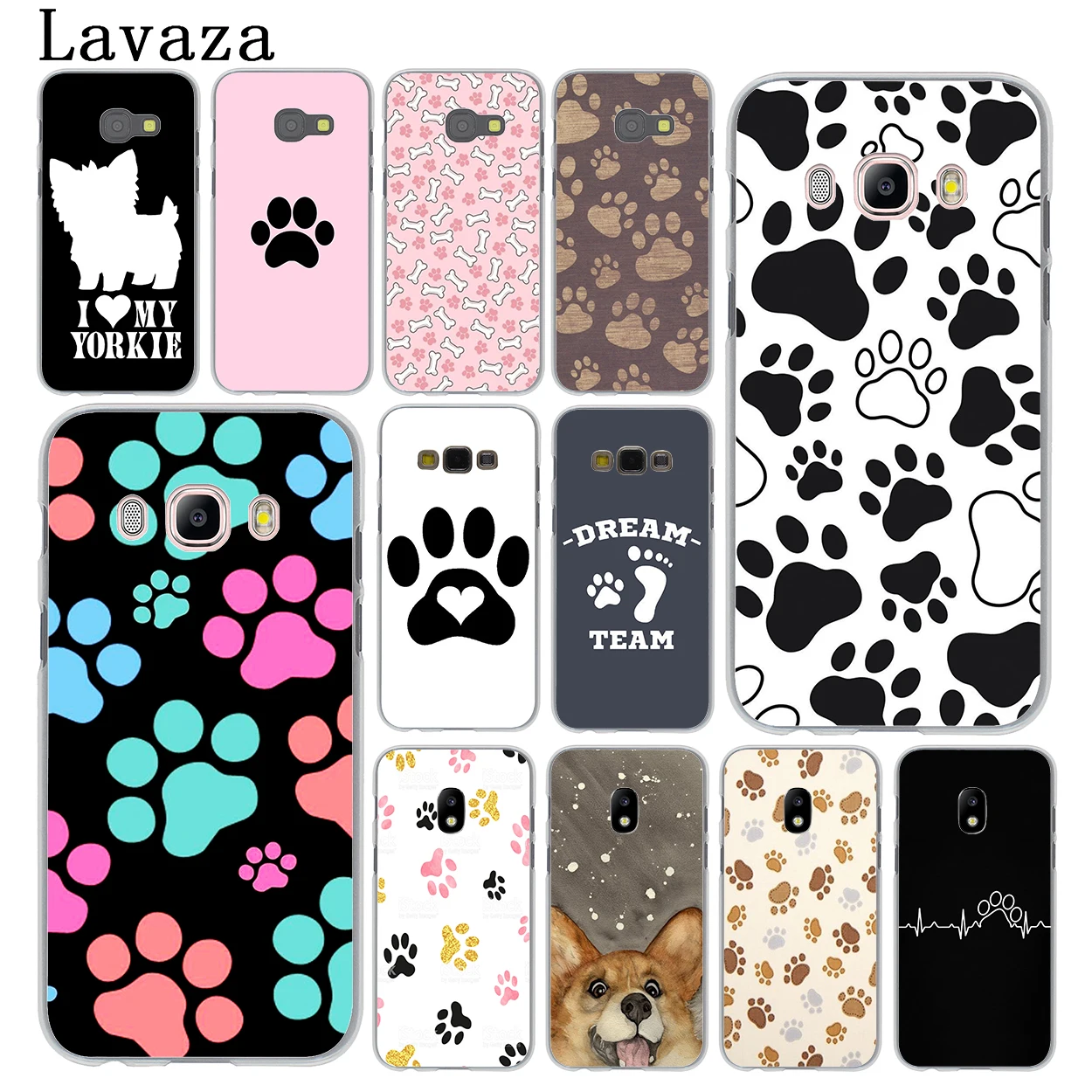Lavaza собака след Paw Хаски чехол для телефона для samsung Galaxy J8 J7 Duo J6 J5 J4 Plus J2 J3 ЕС и США Prime Крышка