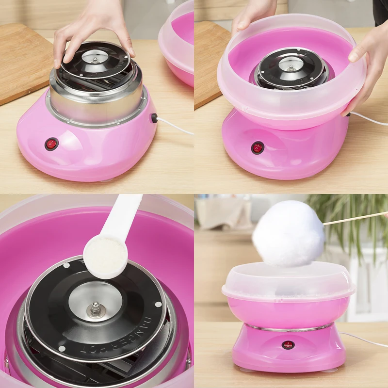 ANIMORE сладкие ватные конфеты производитель Электрический Мини DIY машина 110 В/220 В