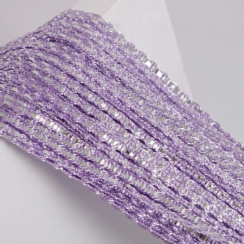 Purple Струнная занавеска блестящая кисточка линия занавески s Окно Дверь делитель драпировка Декор для гостиной балдахин T142#30 - Цвет: Purple