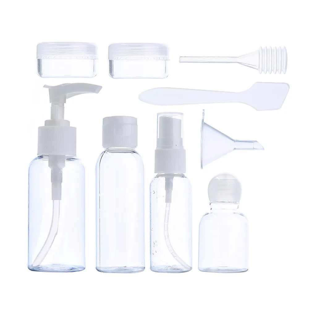 9 шт./компл. легкая дорожная бутылка-органайзер набор туалетных принадлежностей