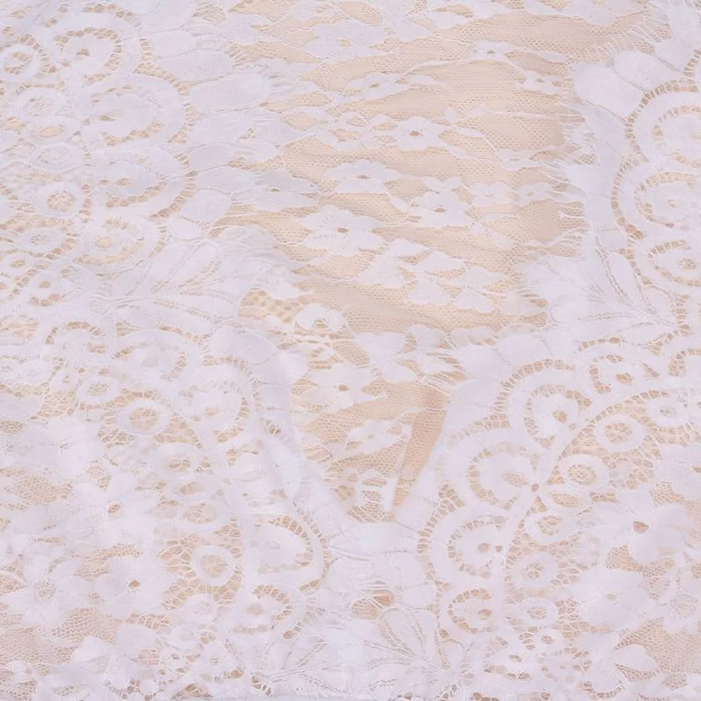 Модное летнее женское асимметричное платье в стиле пэчворк ажурное кружевное