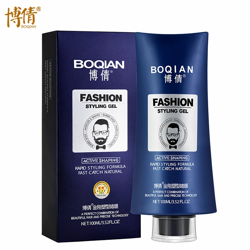 Модный гель для укладки BOQIAN мощный воск моделирования волос в форме грязи глина