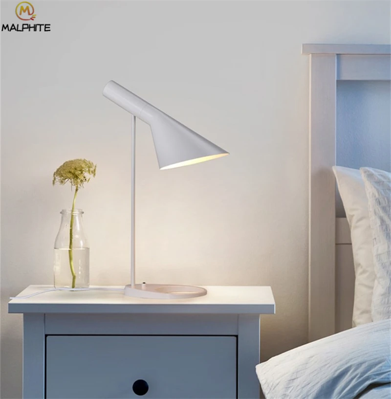 Современный черный Vallkin/настольная лампа Abajurs Гостиная Home Decor лампы настольные Спальня тумбочке лампы приспособление Светильник Настольный свет