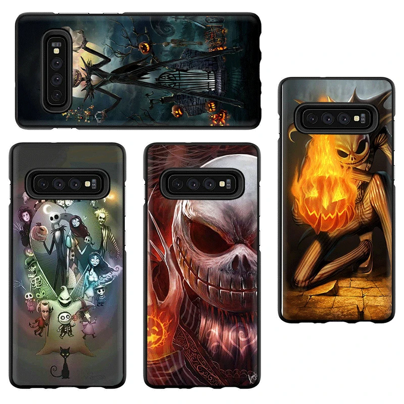 Кошмар Тим Бертон Хэллоуин Джек силиконовый чехол для телефона для Samsung Galaxy S6 S7 край S8 S9 S10 плюс S10e M10 M20 M30 Note 8, 9
