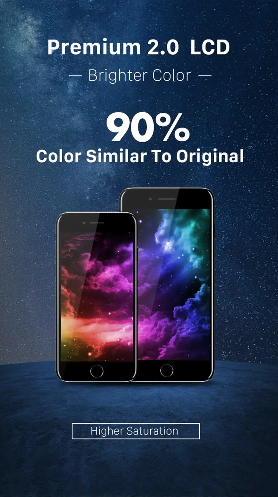 Новое поступление Премиум 2,0 расширенный ЖК-дисплей для iphone 6 6s 7 8 plus ЖК-дисплей с сенсорным экраном дигитайзер сборка высокое разрешение