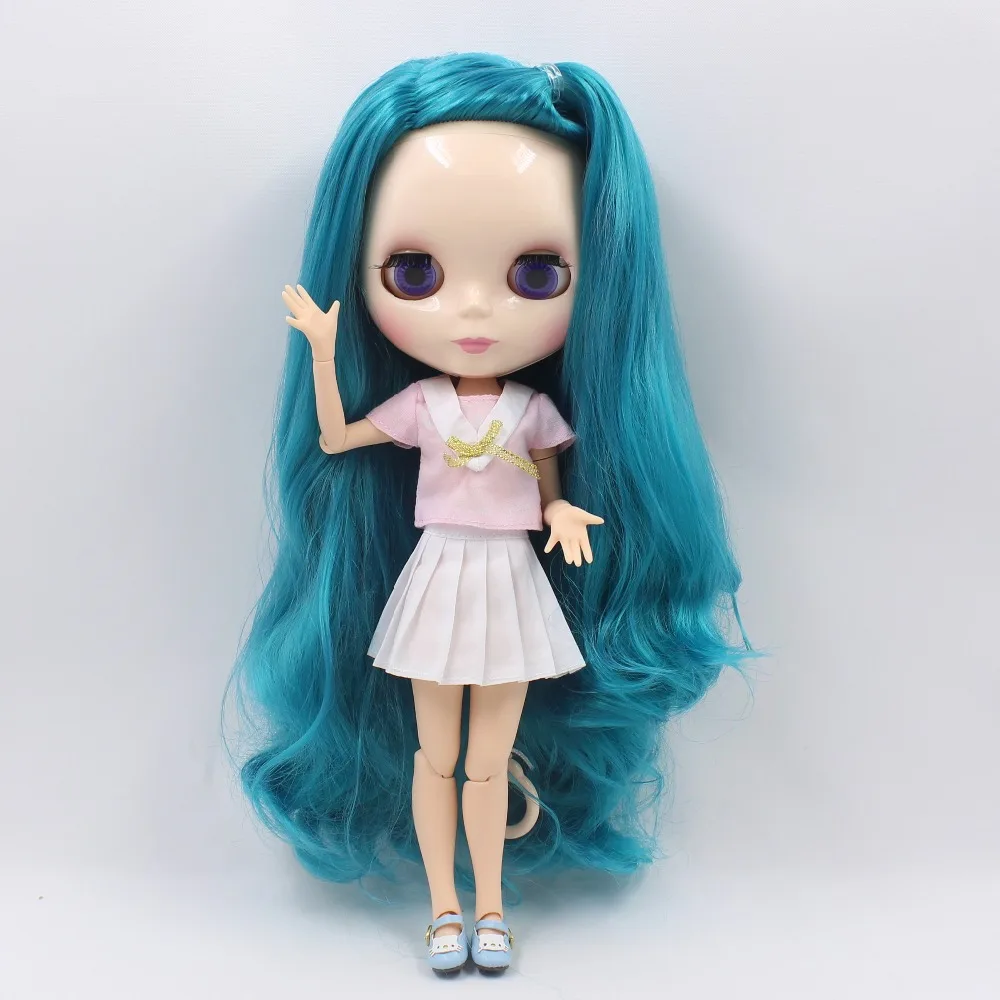 Кукла ледяная DBS Blyth 1/6 bjd шарнирная кукла с синими волосами боковая разделяющая