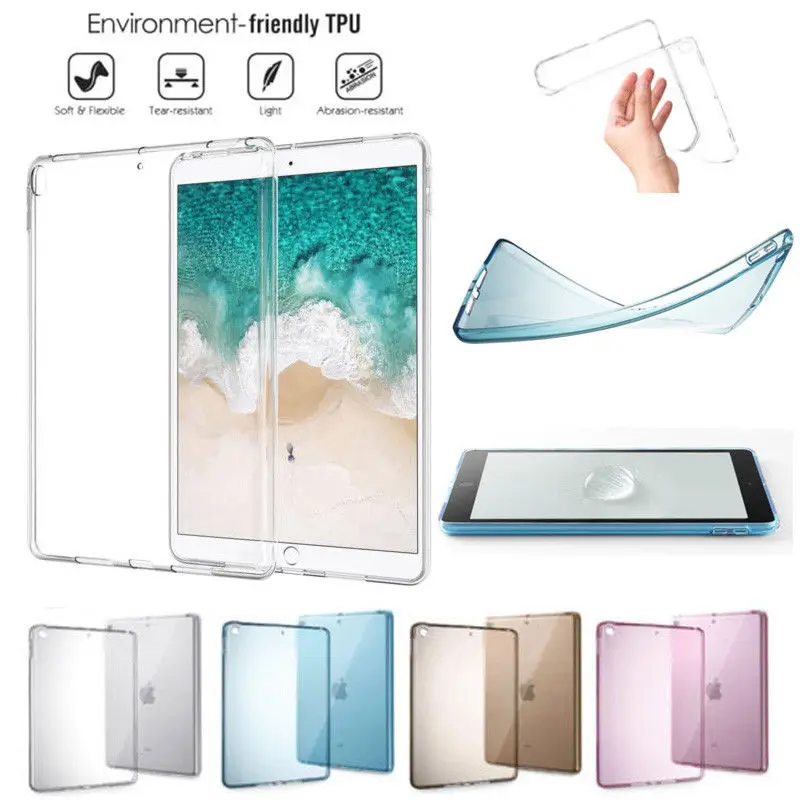 Чехол для Ipad Mini 1 2 3 Блестящий Силиконовый мягкий прозрачный чехол Mini1 Mini2 Mini3 ТПУ