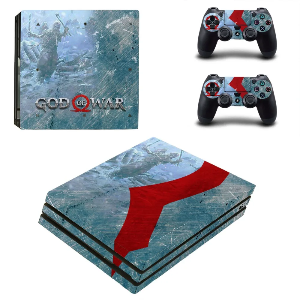 Виниловая наклейка на кожу игровой God of War PS4 Pro для консоли Sony Playstation 4 и 2
