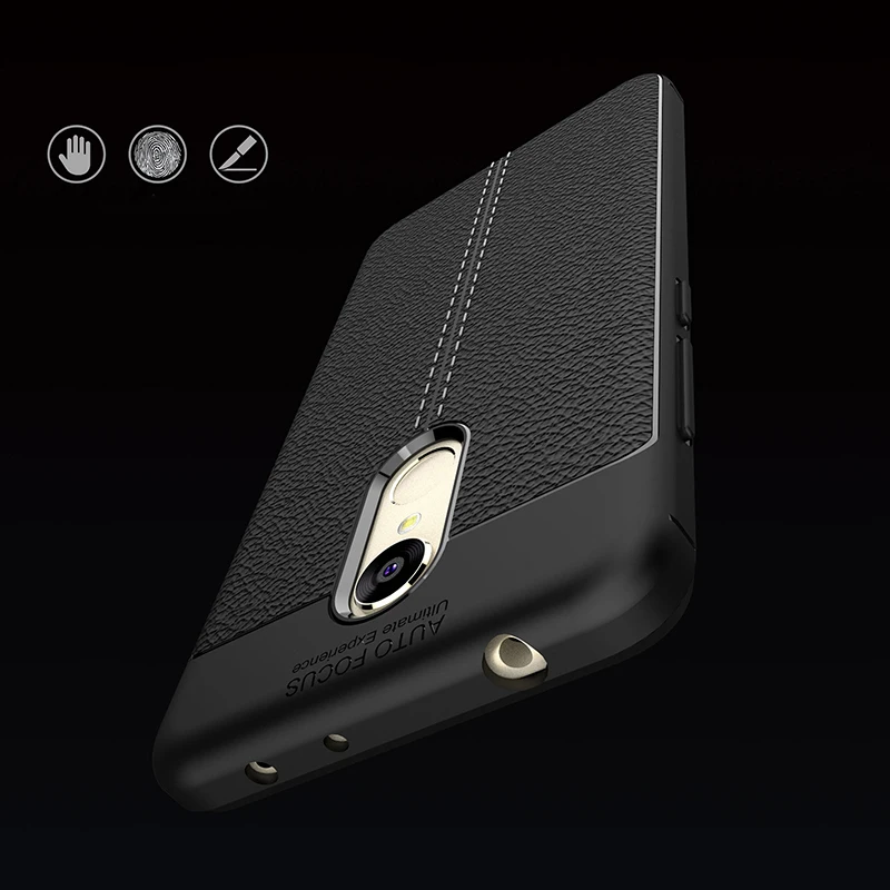 Устойчивый к появлению отпечатков пальцев чехол с текстурой личи для Xiaomi6 Max2 5X 5S
