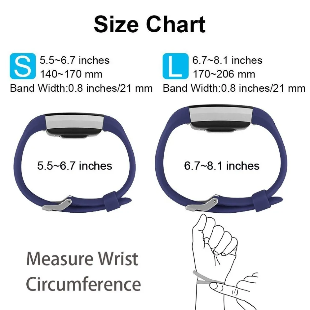 Яркие силиконовые часы ремешок для Fitbit Charge 2 маленькие большие сменные спортивные часы браслет для Fitbit Charge 2