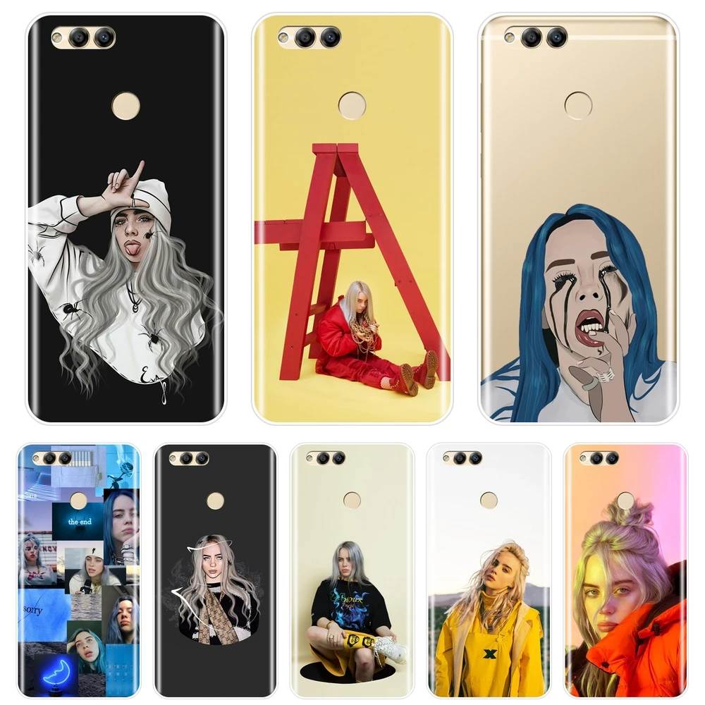Чехол для телефона Billie Eilish Cool Girl для Huawei Honor 7 7S 7X 7A 7C Pro 10 9 8 8X MAX Honor 7 8 9 10 Lite силиконовый мягкий чехол-накладка