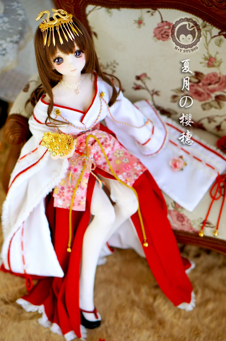 [Агент] костюм в античном стиле аниме Miko Улучшенная кимоно 1/3 BJD SD DD кукольная