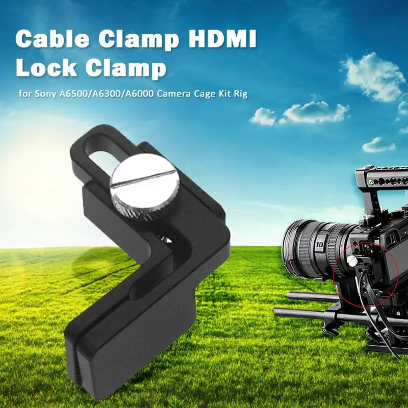 Cable Clamp HDMI Lock Clamp for Sony A6500/A6300/A6000 Camera Cage Kit Rig