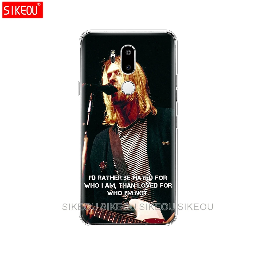 Силиконовый чехол для телефона LG G7 Q8 Q6 G6 MINI G5 V30 V7 V9 k10 k8 X POWER 2 nirvana с изображением