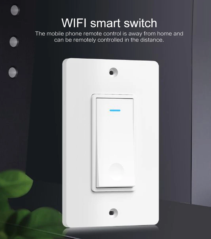 Профессиональное мобильное приложение Wi-Fi Умный выключатель света беспроводной
