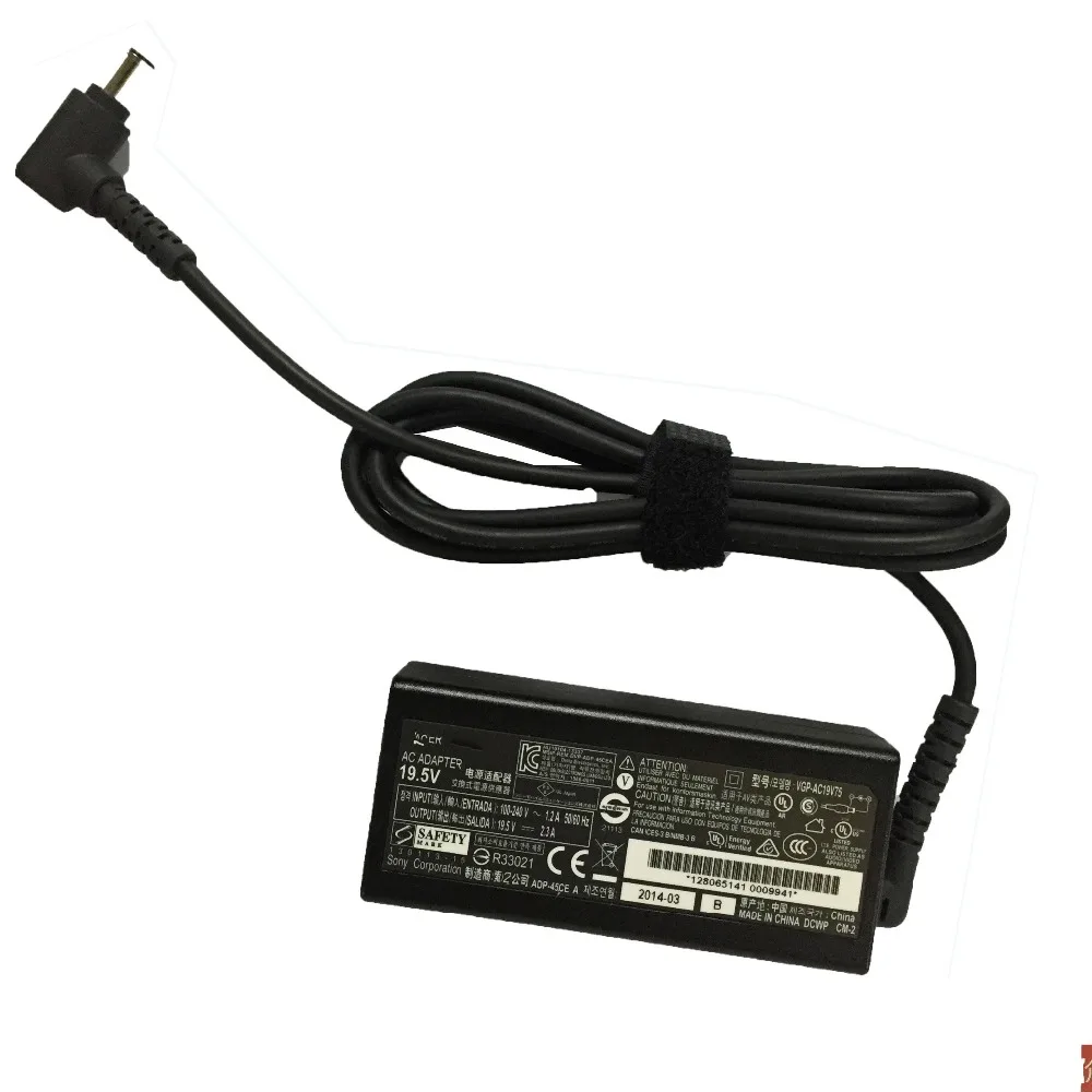 19 5 V 2.3A 45W 6 5x4 4 новый оригинальный ноутбук адаптер переменного тока Мощность