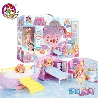 lelia dolls girl play house doll big gift box villa castle children dream room miniature furniture toy children birthday gifts