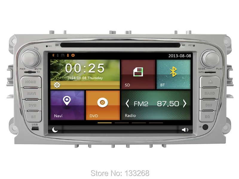 Оптовая продажа! Два Din 7 дюймов Автомобильный dvd-плеер для FORD/Focus/S-MAX/Mondeo/C-MAX/Galaxy Wifi