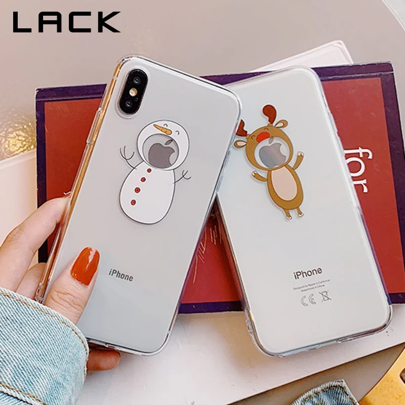 Отсутствие Санта Клаус Лось Снеговик чехол для iphone XS Макс крышка милые