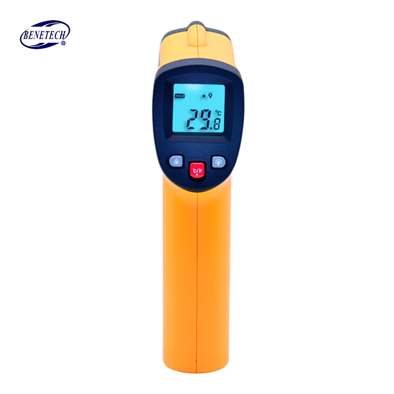 GM300 BENETECH цифровой термометр GM320~ GM900 Бесконтактный инфракрасный термометр Температурный пистолет с ЖК-дисплеем с подсветкой - Цвет: GM300