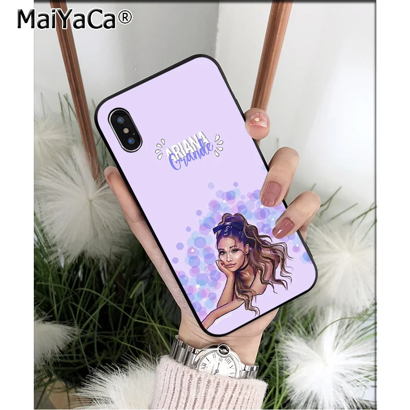 Мягкий чехол из ТПУ MaiYaCa Ariana Grande Thank U Next для Apple iPhone 8 7 6 6S Plus X XS MAX 5 5S SE
