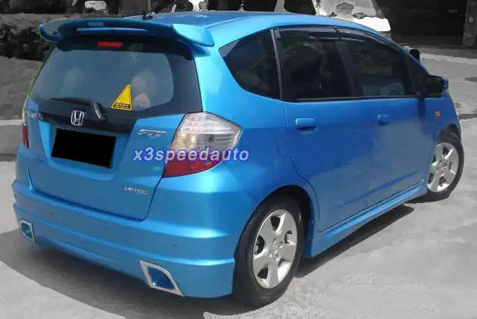 Mugen Style Праймер Неокрашенный ABS пластиковый спойлер/крыло для Honda 2nd Fit/Jazz 2009 2010 2011