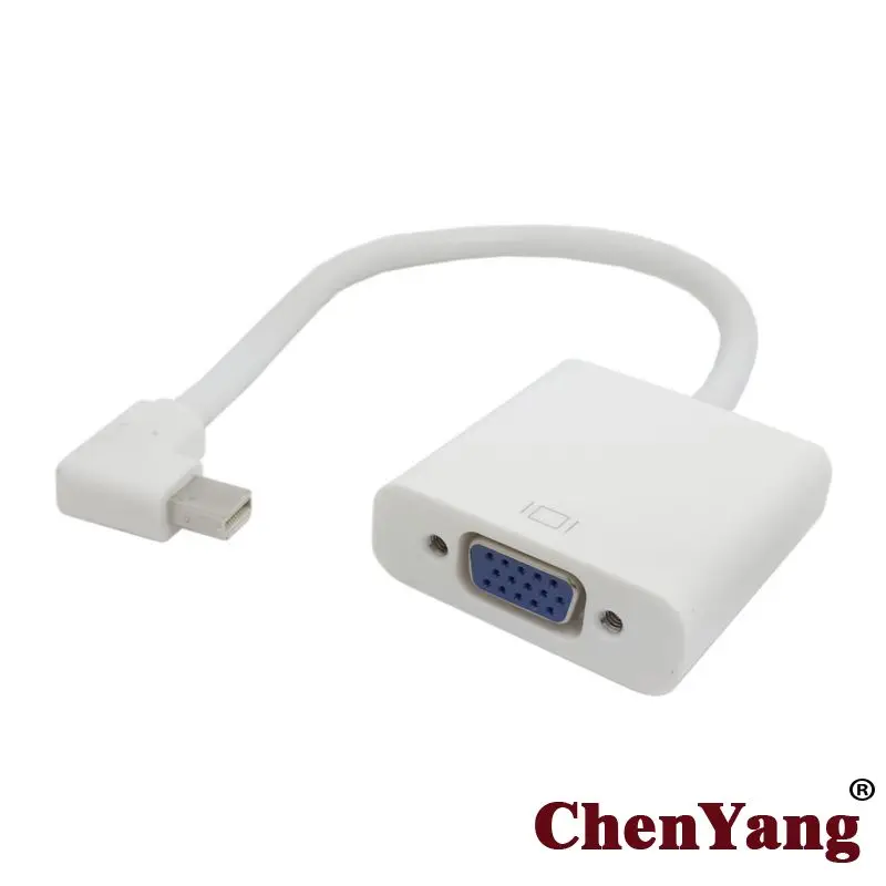 Кабель Zihan VGA RGB для монитора под левым углом 90 D Mini DisplayPort DP Male Adapter WH|Кабели