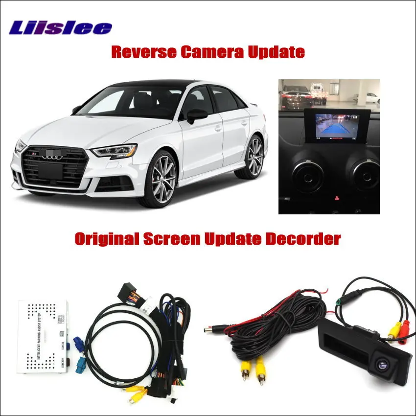Парковочная камера заднего вида для Audi A3 S3 2012 2013 2014 2015 2016 цифровой декодер