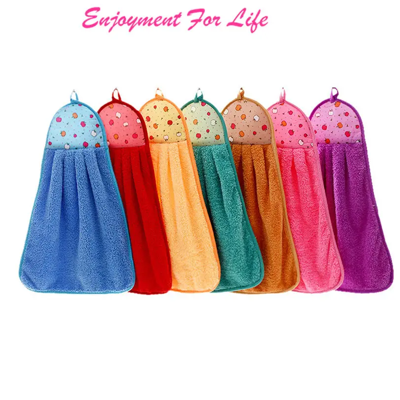Новое поступление разноцветное мягкое полотенце для рук из микрофибры плюшевое